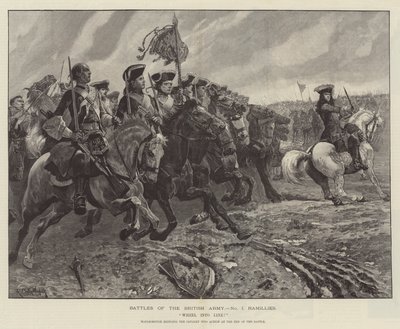 イギリス軍の戦い、ラミーリーズ 作： Richard Caton Woodville junior